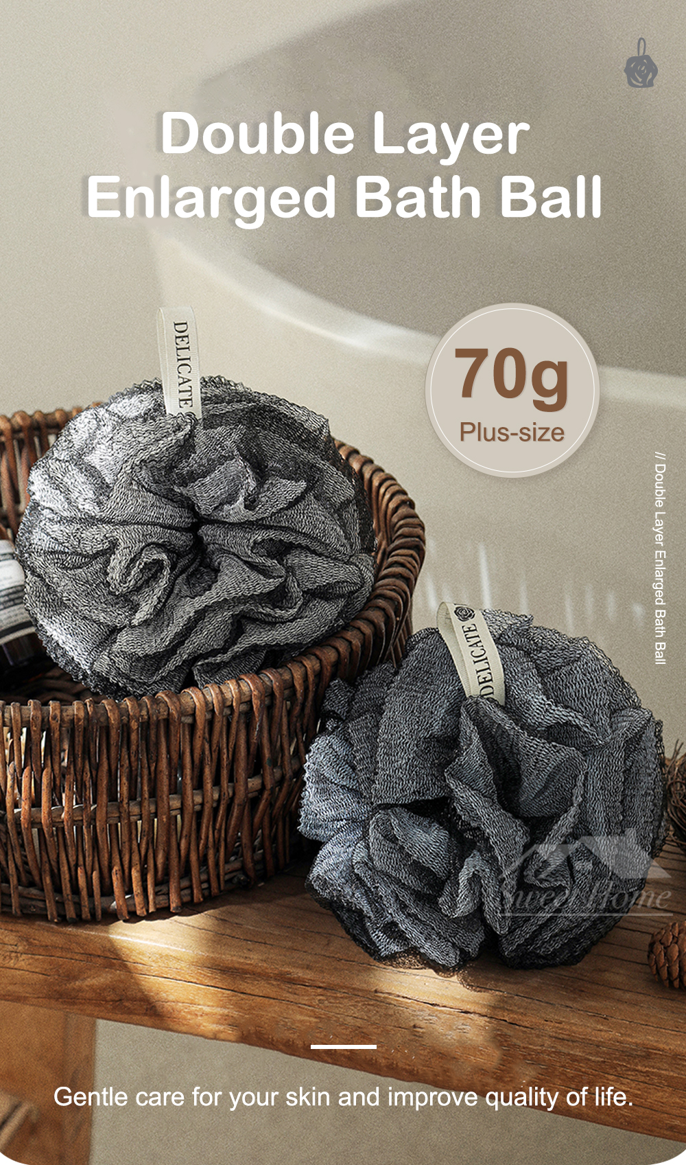 Double Layer Enlarged Bath Ball-1
